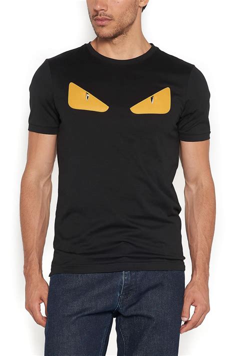 fendi monster t shirt free shipping|Fendi crewneck t shirt.